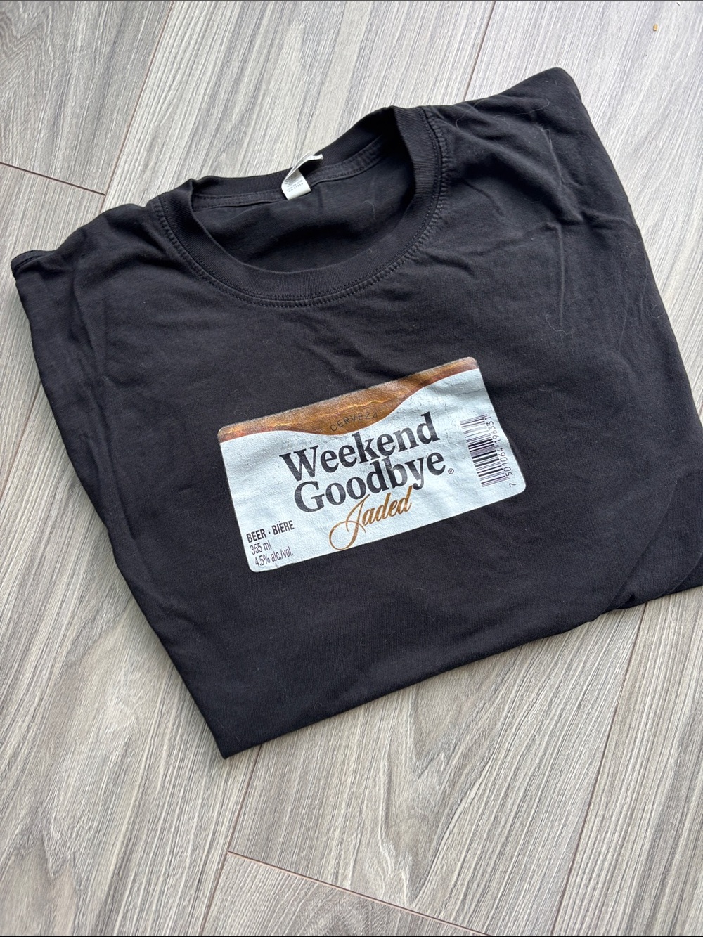 Weekend Goodbye Jaded Graphic Tee - Black